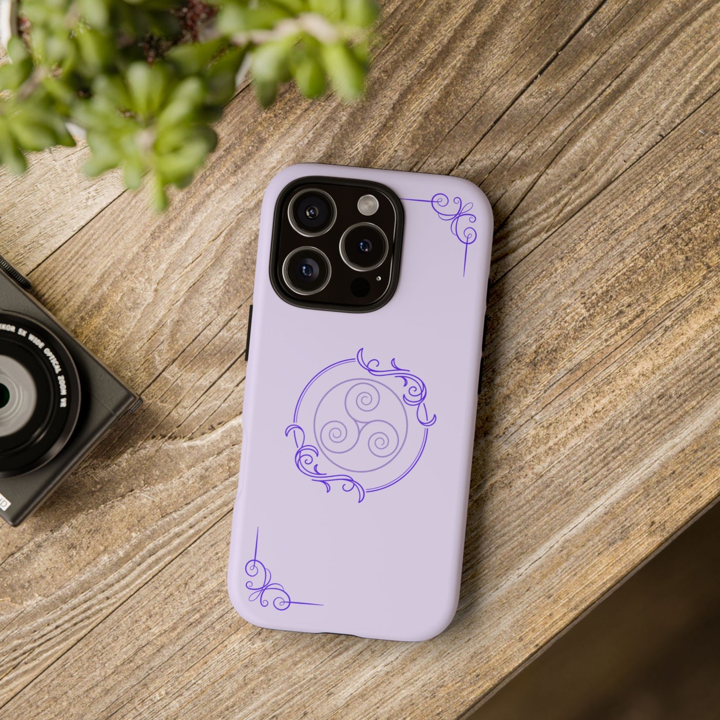 Tough Phone Cases - Purple Elegance for Multiple Models