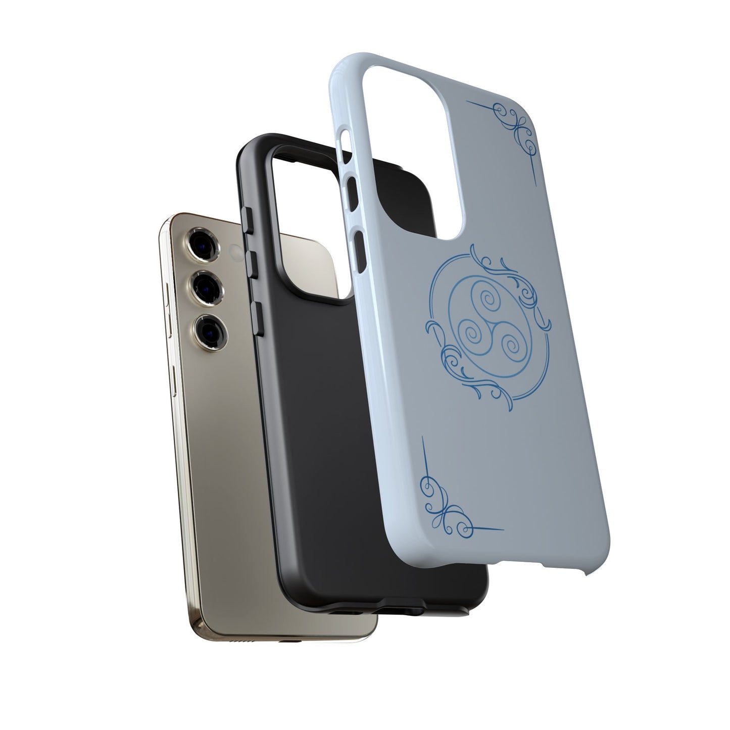 Tough Phone Case - Teal Elegance (Check for brand/model)