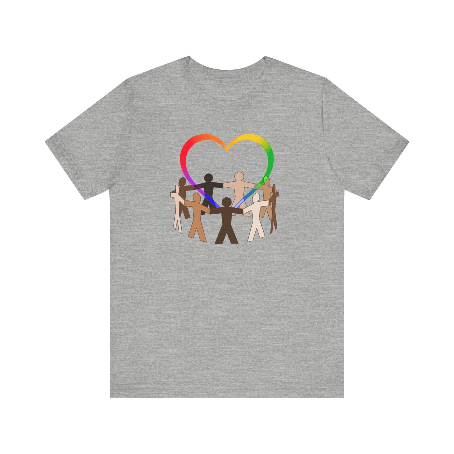Love Rainbow Heart Premium Unisex T-shirt