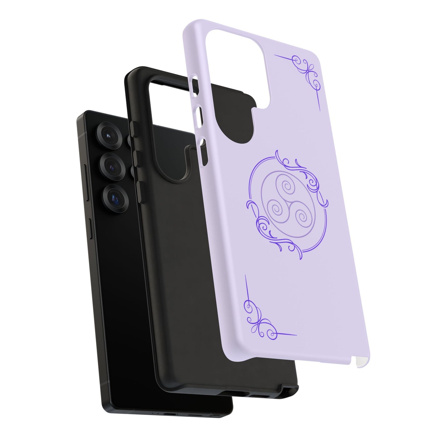 Tough Phone Cases - Purple Elegance for Multiple Models