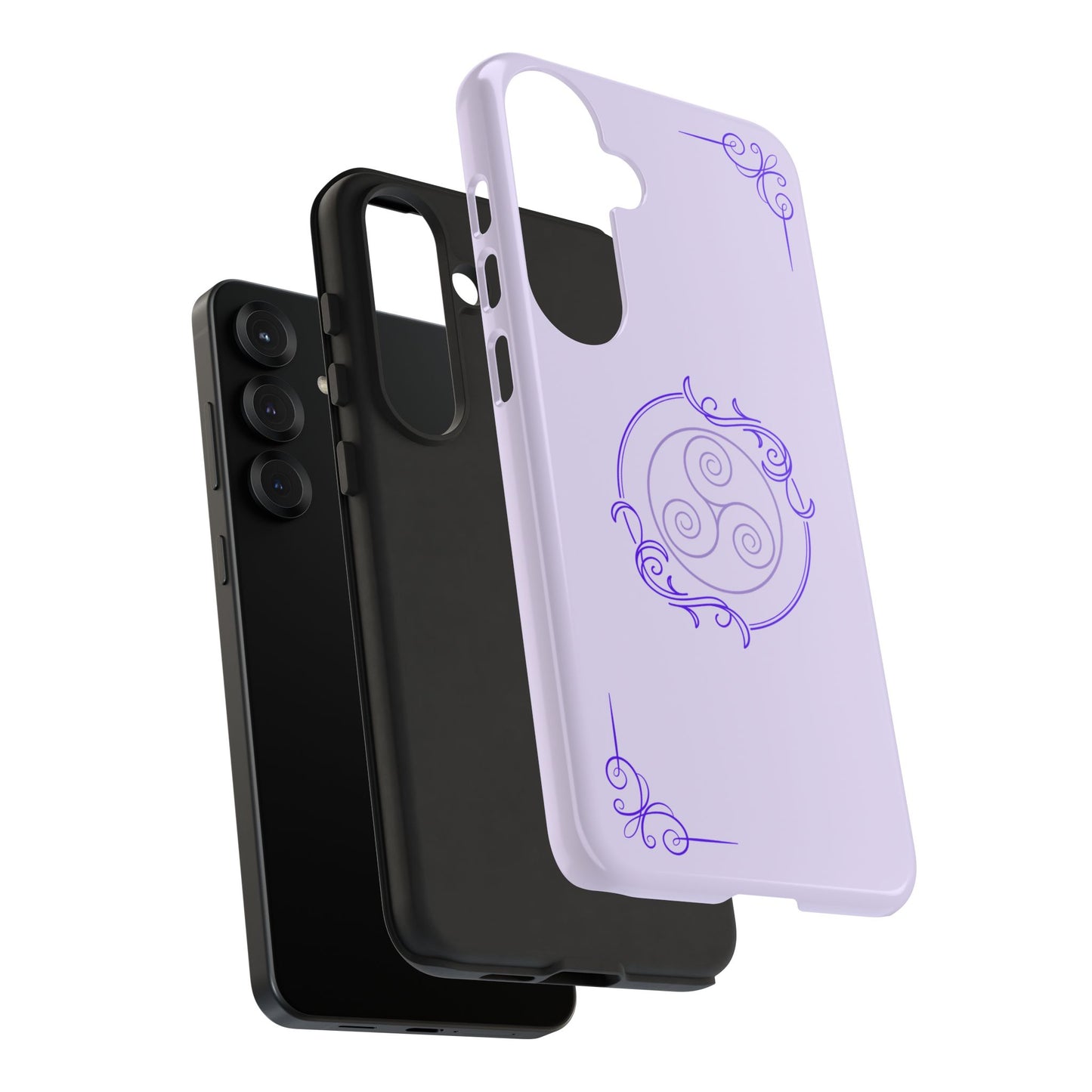 Tough Phone Cases - Purple Elegance for Multiple Models
