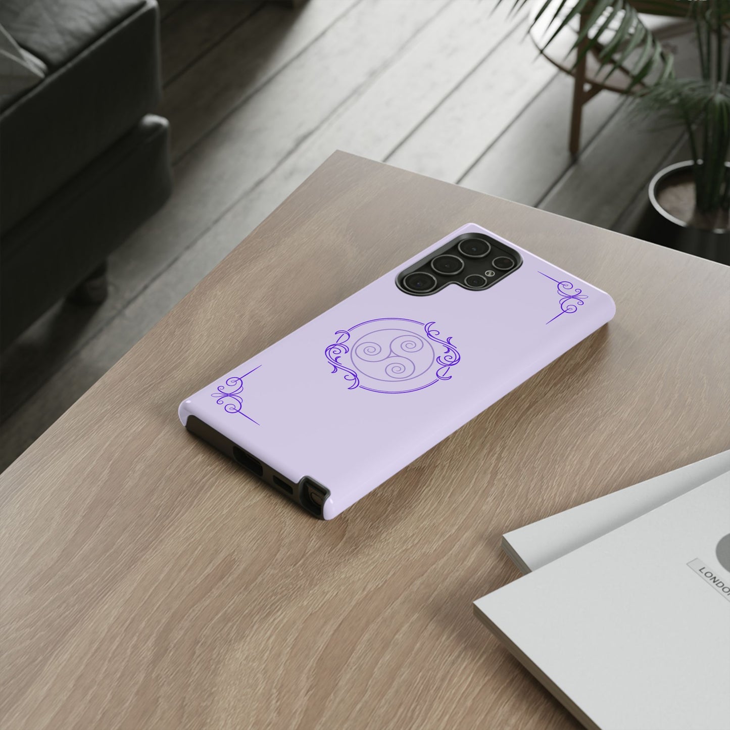 Tough Phone Cases - Purple Elegance for Multiple Models