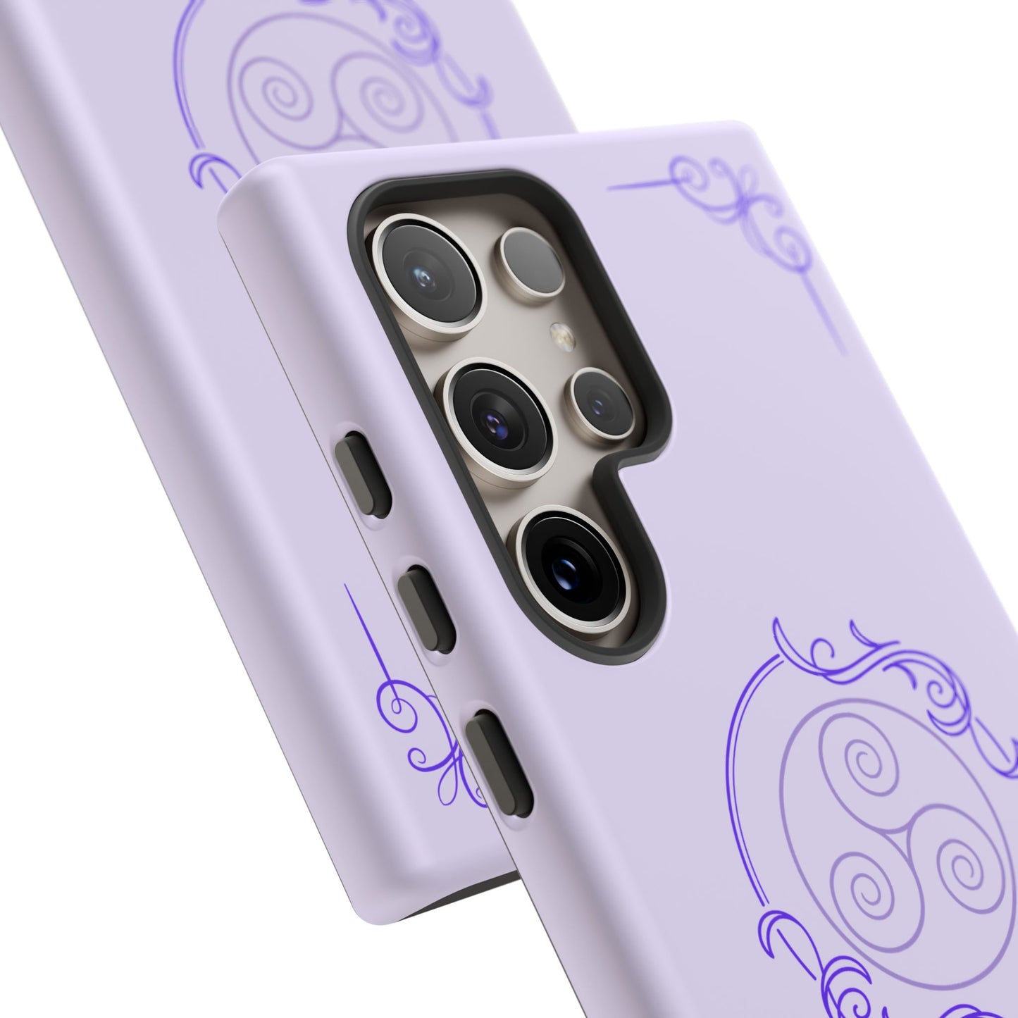 Tough Phone Cases - Purple Elegance for Multiple Models