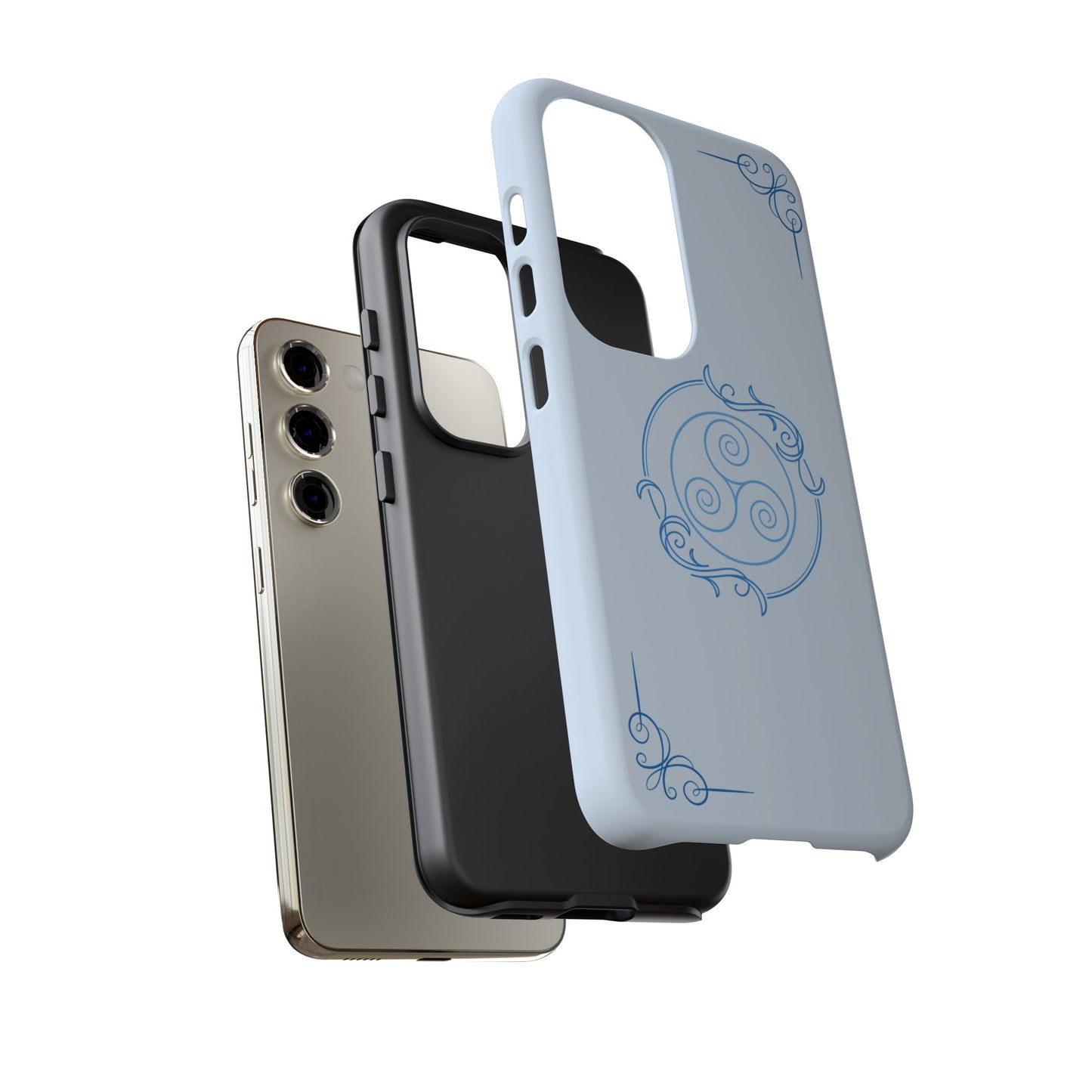 Tough Phone Case - Teal Elegance (Check for brand/model)