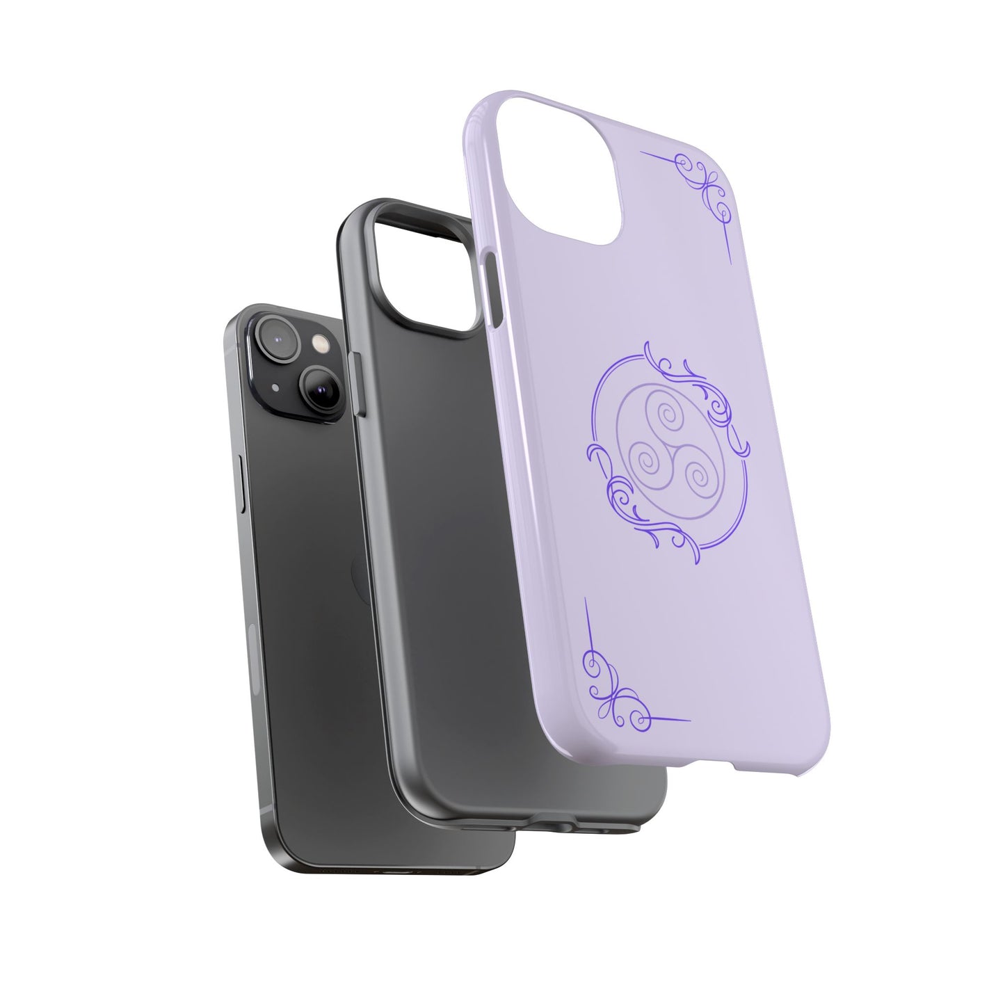 Tough Phone Cases - Purple Elegance for Multiple Models