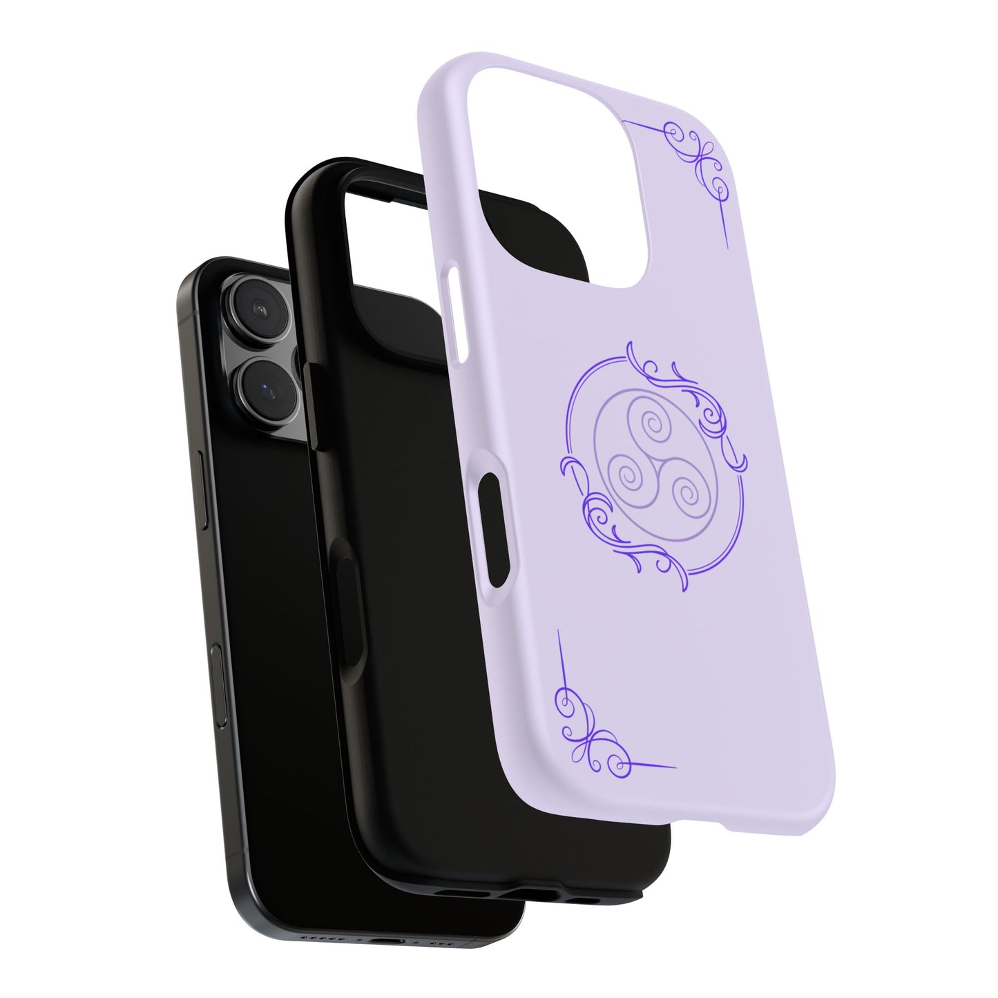 Tough Phone Cases - Purple Elegance for Multiple Models