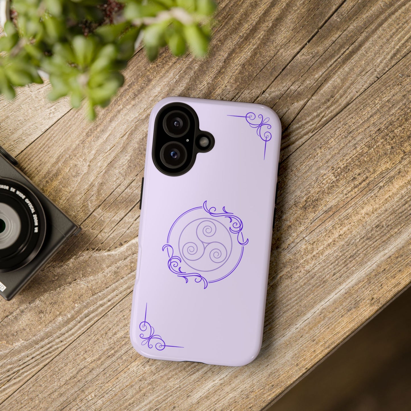 Tough Phone Cases - Purple Elegance for Multiple Models