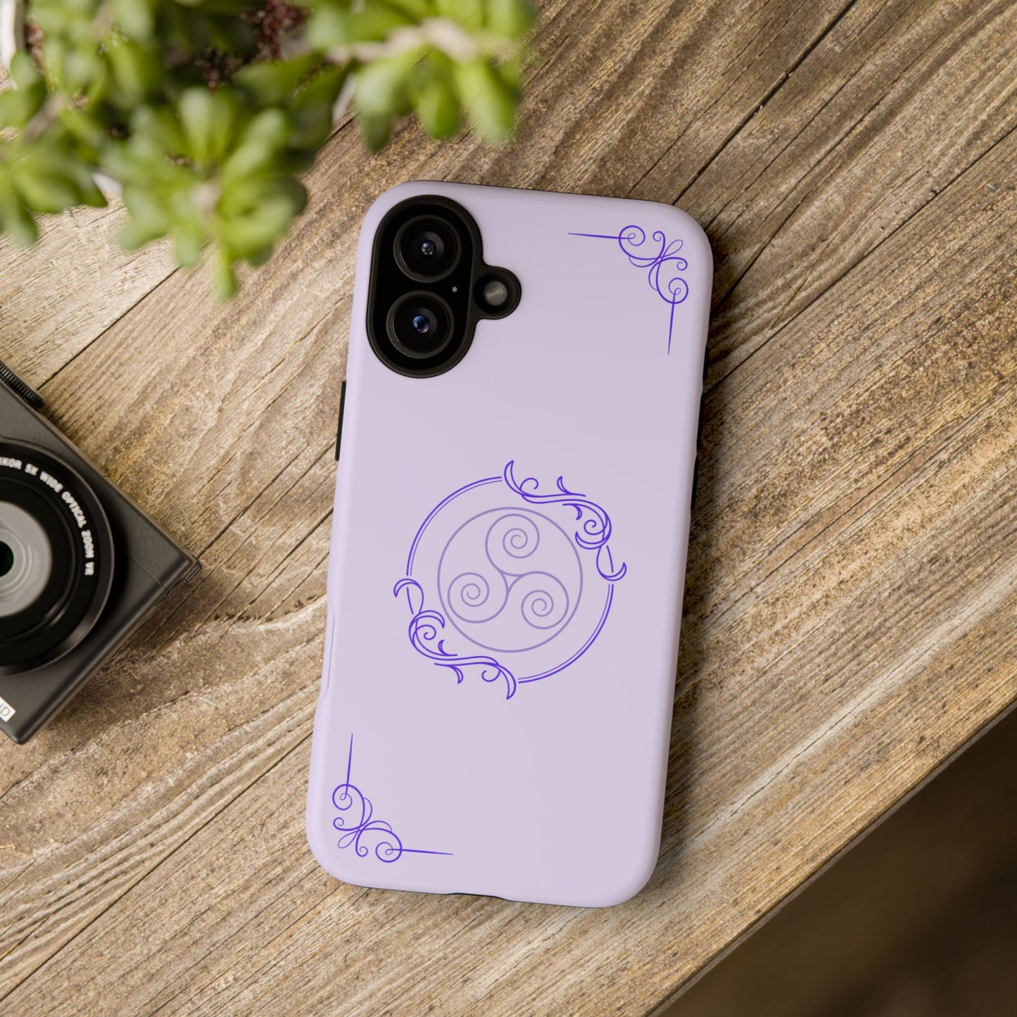 Tough Phone Cases - Purple Elegance for Multiple Models