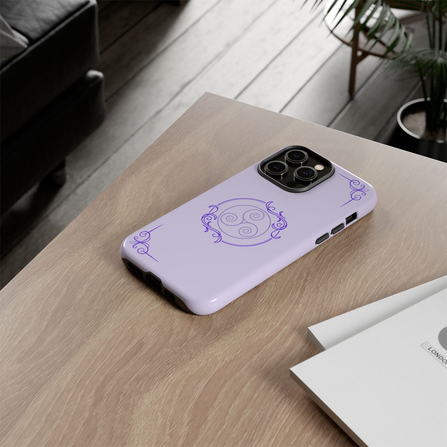 Tough Phone Cases - Purple Elegance for Multiple Models