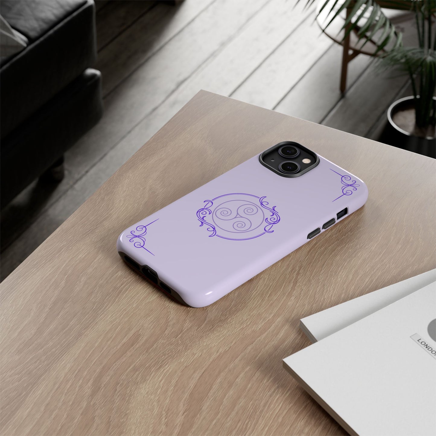 Tough Phone Cases - Purple Elegance for Multiple Models