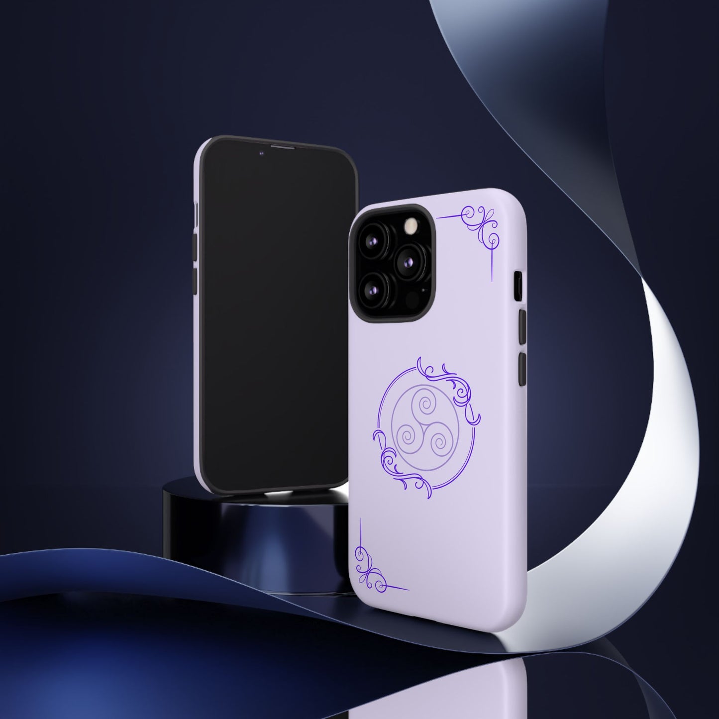 Tough Phone Cases - Purple Elegance for Multiple Models