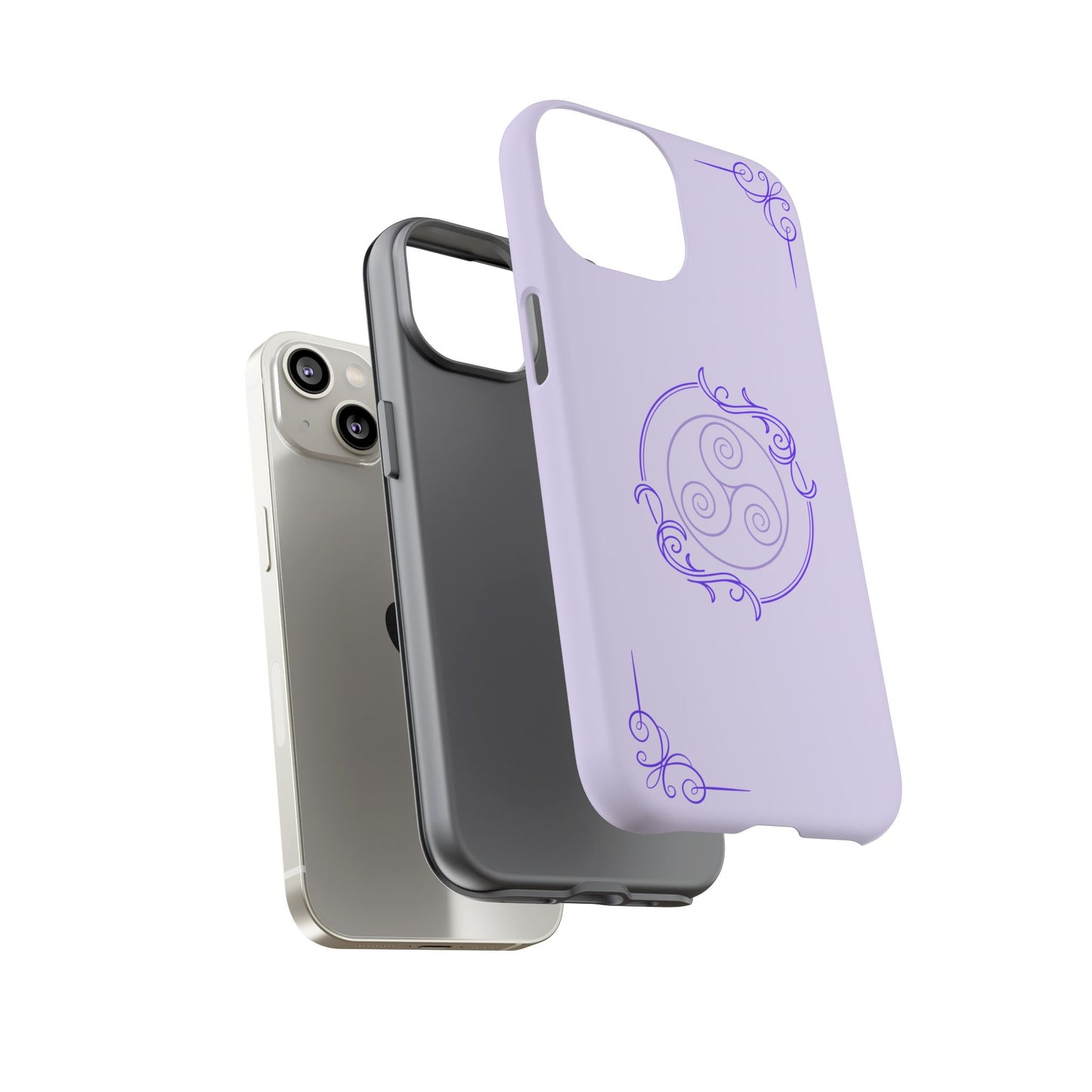 Tough Phone Cases - Purple Elegance for Multiple Models