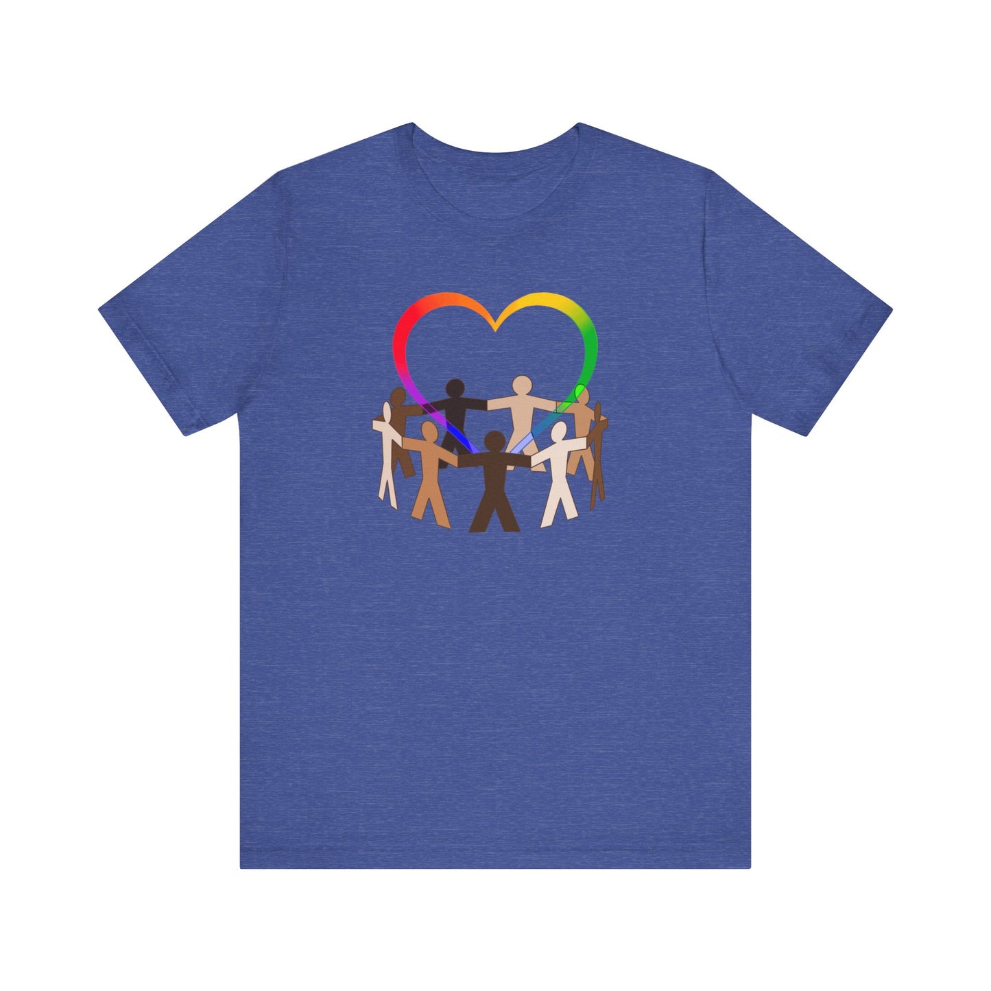 Love Rainbow Heart Premium Unisex T-shirt