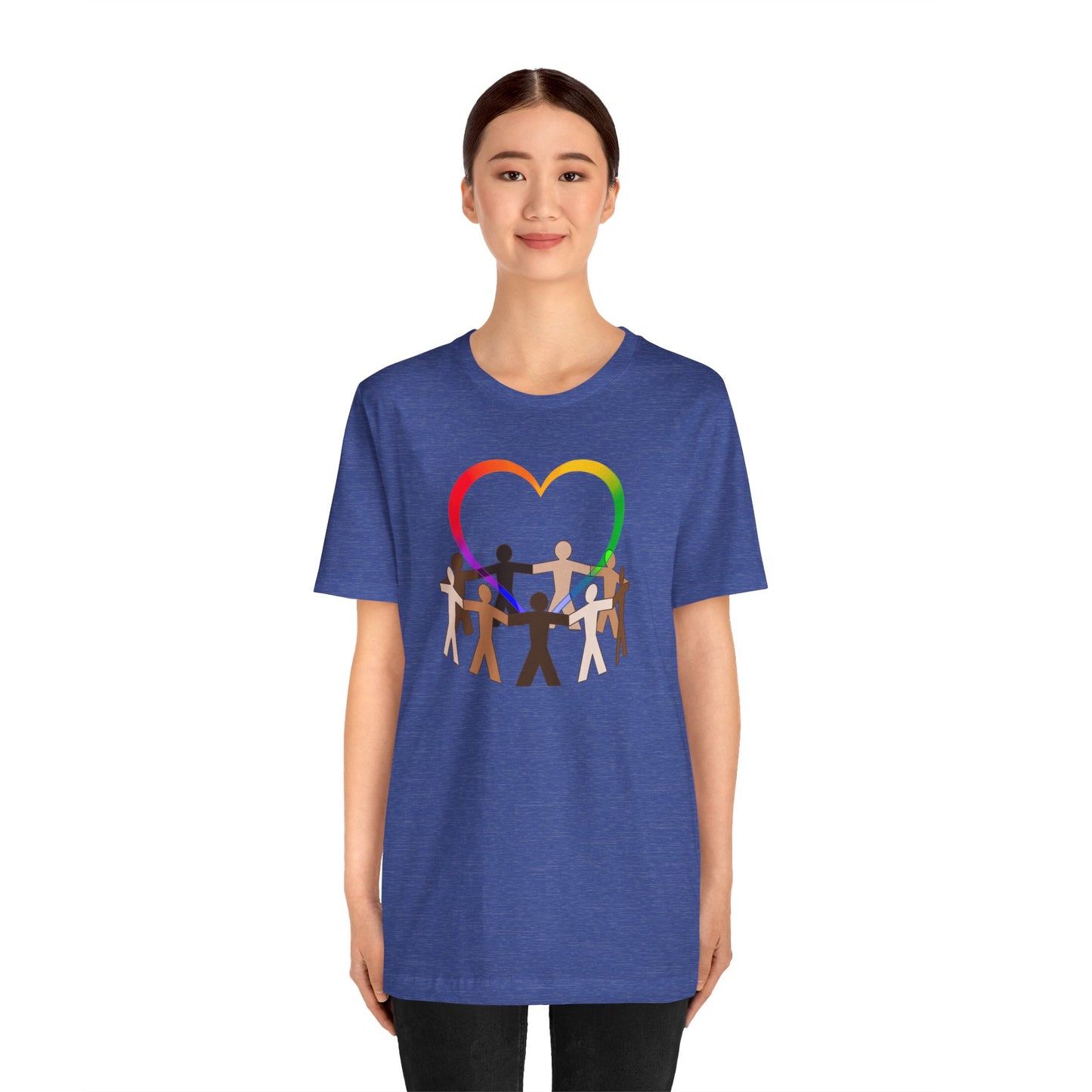 Love Rainbow Heart Premium Unisex T-shirt