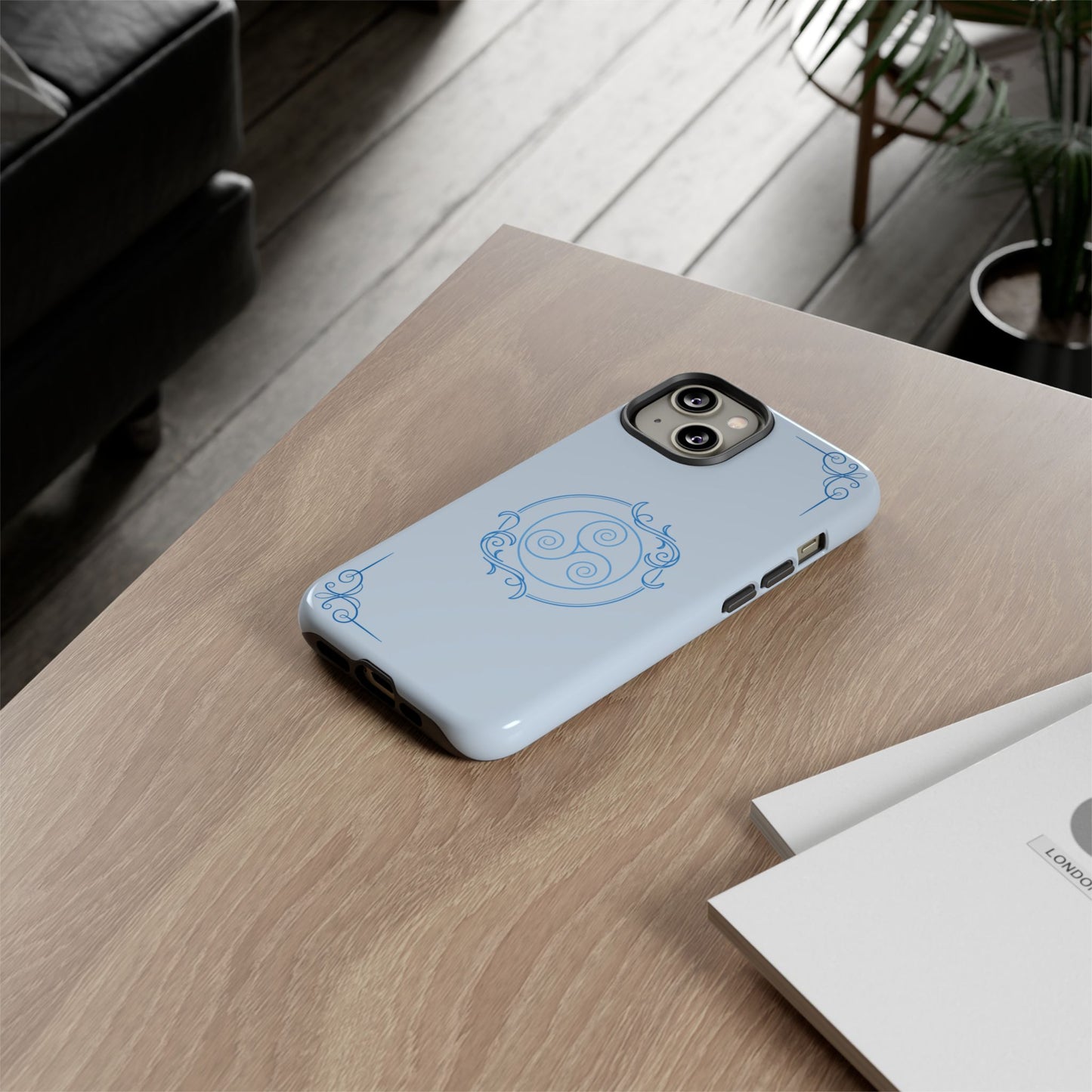 Tough Phone Case - Teal Elegance (Check for brand/model)