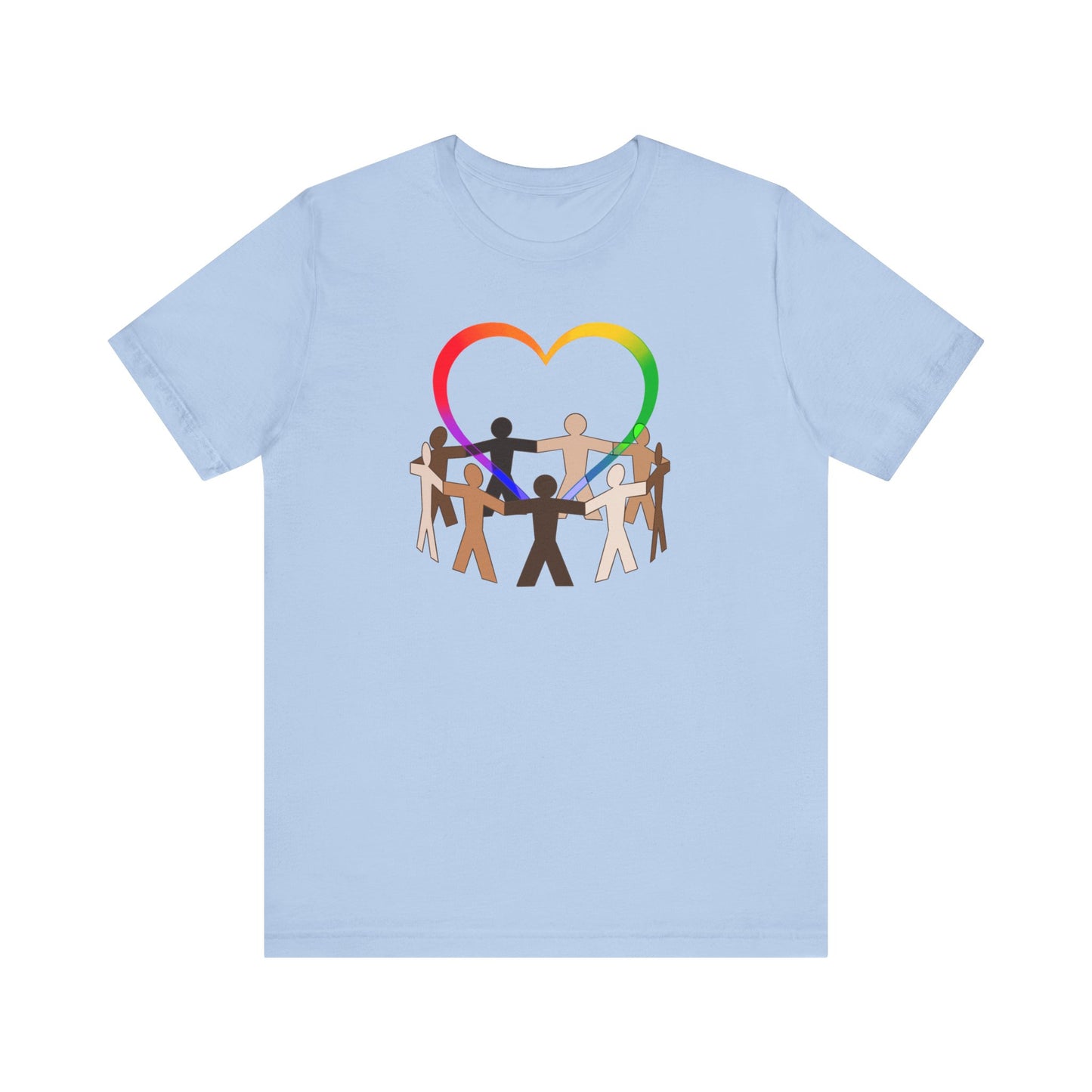 Love Rainbow Heart Premium Unisex T-shirt