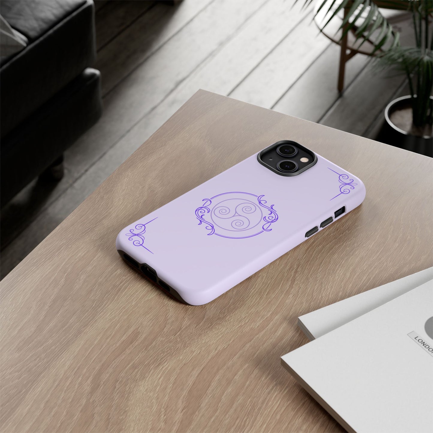 Tough Phone Cases - Purple Elegance for Multiple Models