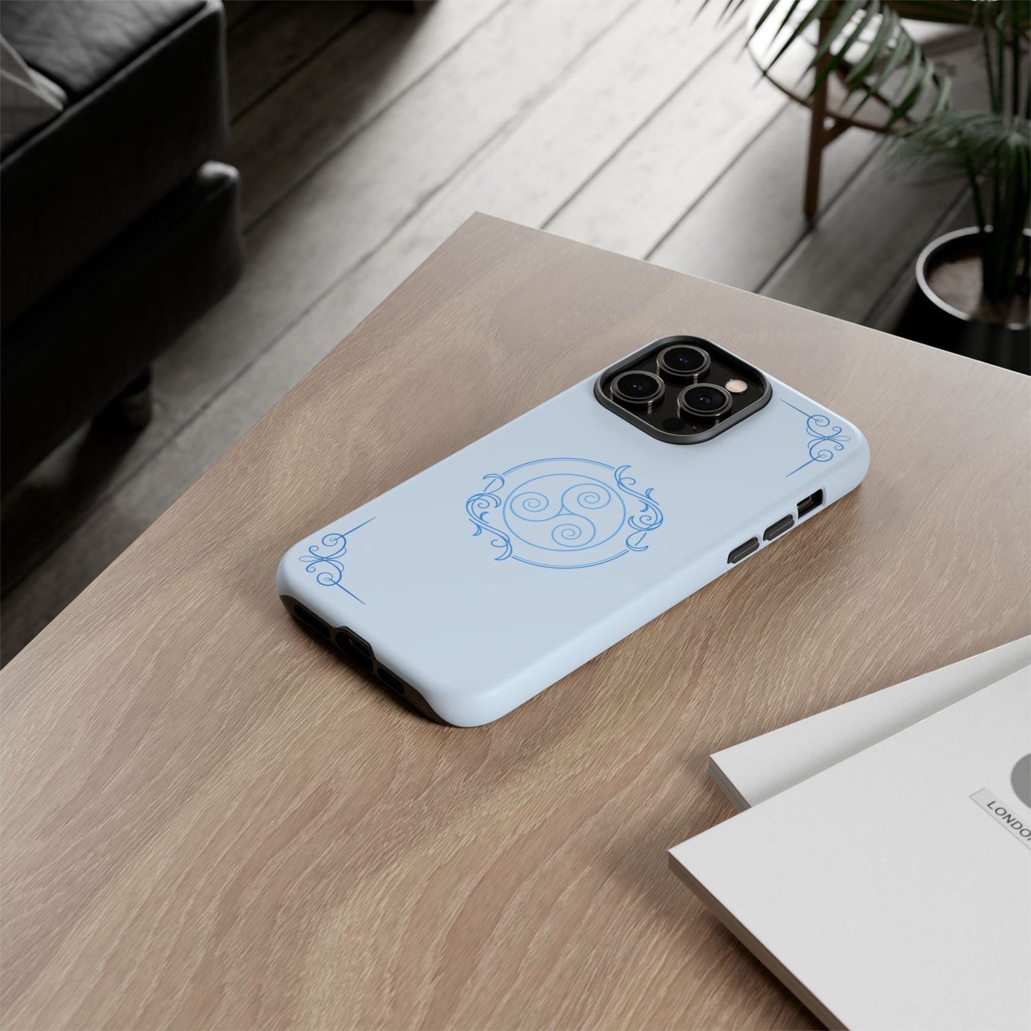 Tough Phone Case - Teal Elegance (Check for brand/model)