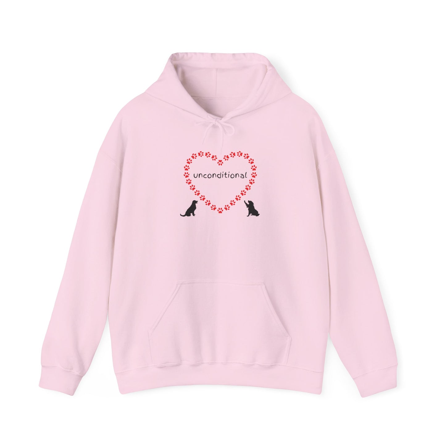 Unconditional Love Paw Print Unisex Hoodie