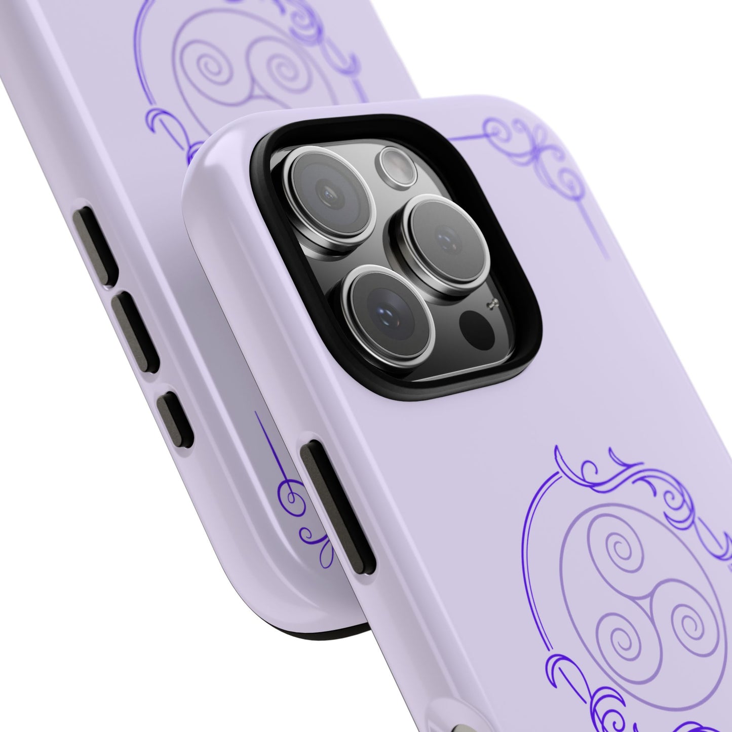 Tough Phone Cases - Purple Elegance for Multiple Models