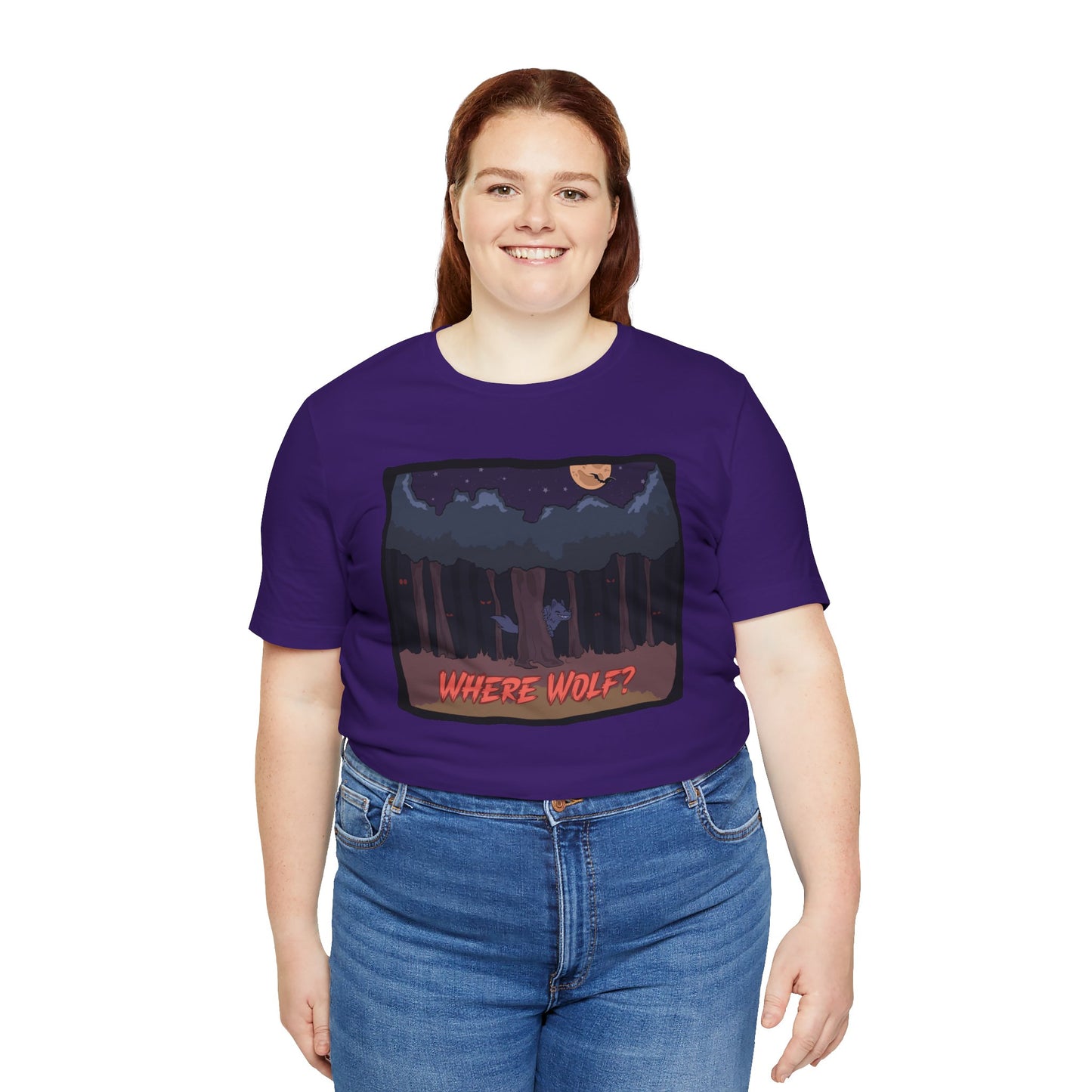 Adult Halloween Where Wolf Unisex T-shirt