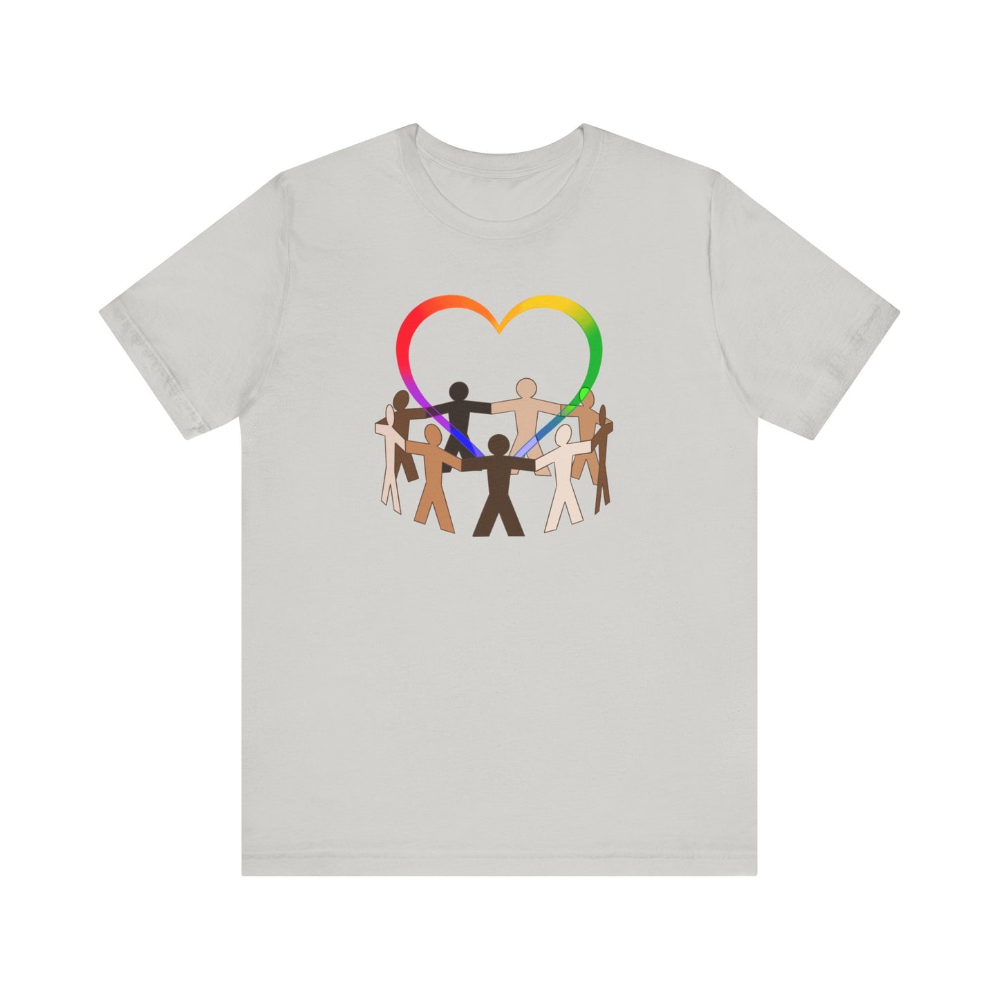 Love Rainbow Heart Premium Unisex T-shirt