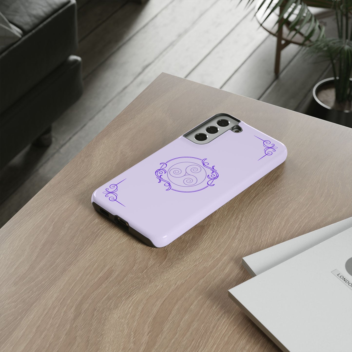 Tough Phone Cases - Purple Elegance for Multiple Models