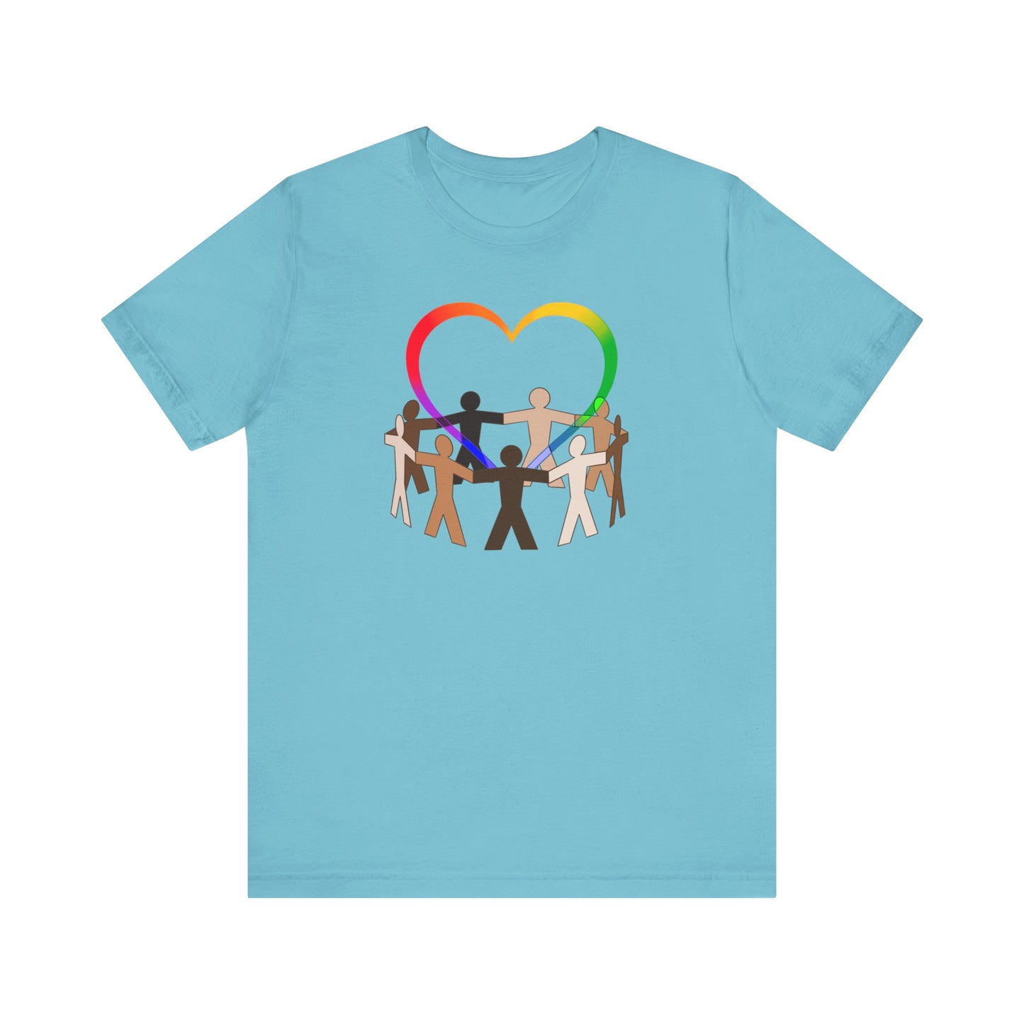 Love Rainbow Heart Premium Unisex T-shirt