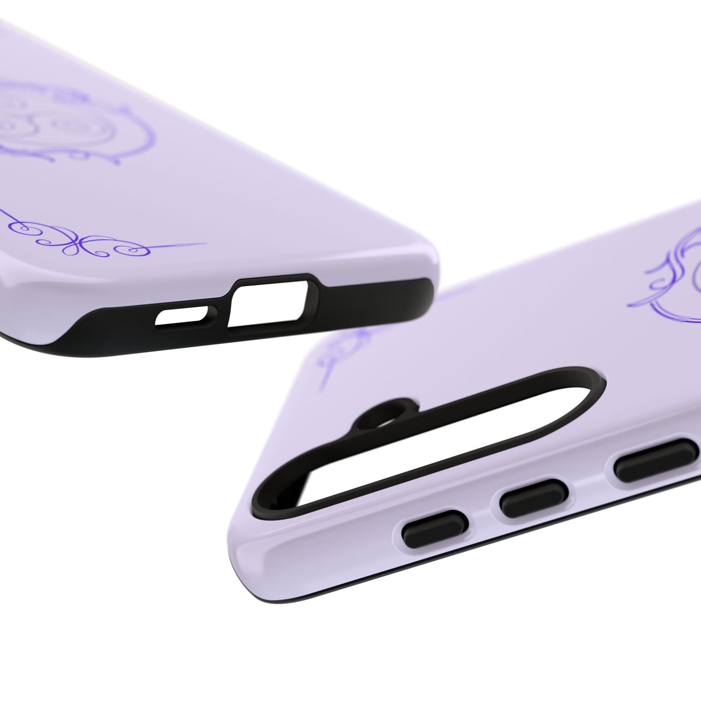 Tough Phone Cases - Purple Elegance for Multiple Models