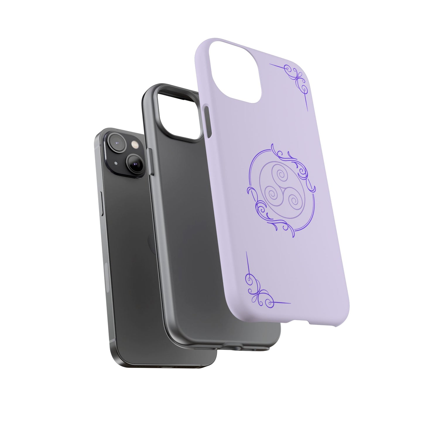 Tough Phone Cases - Purple Elegance for Multiple Models