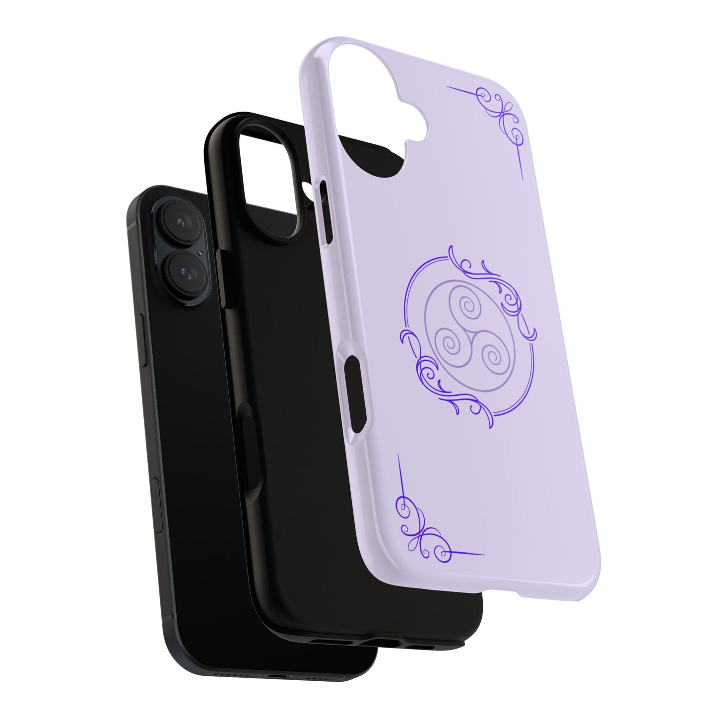 Tough Phone Cases - Purple Elegance for Multiple Models