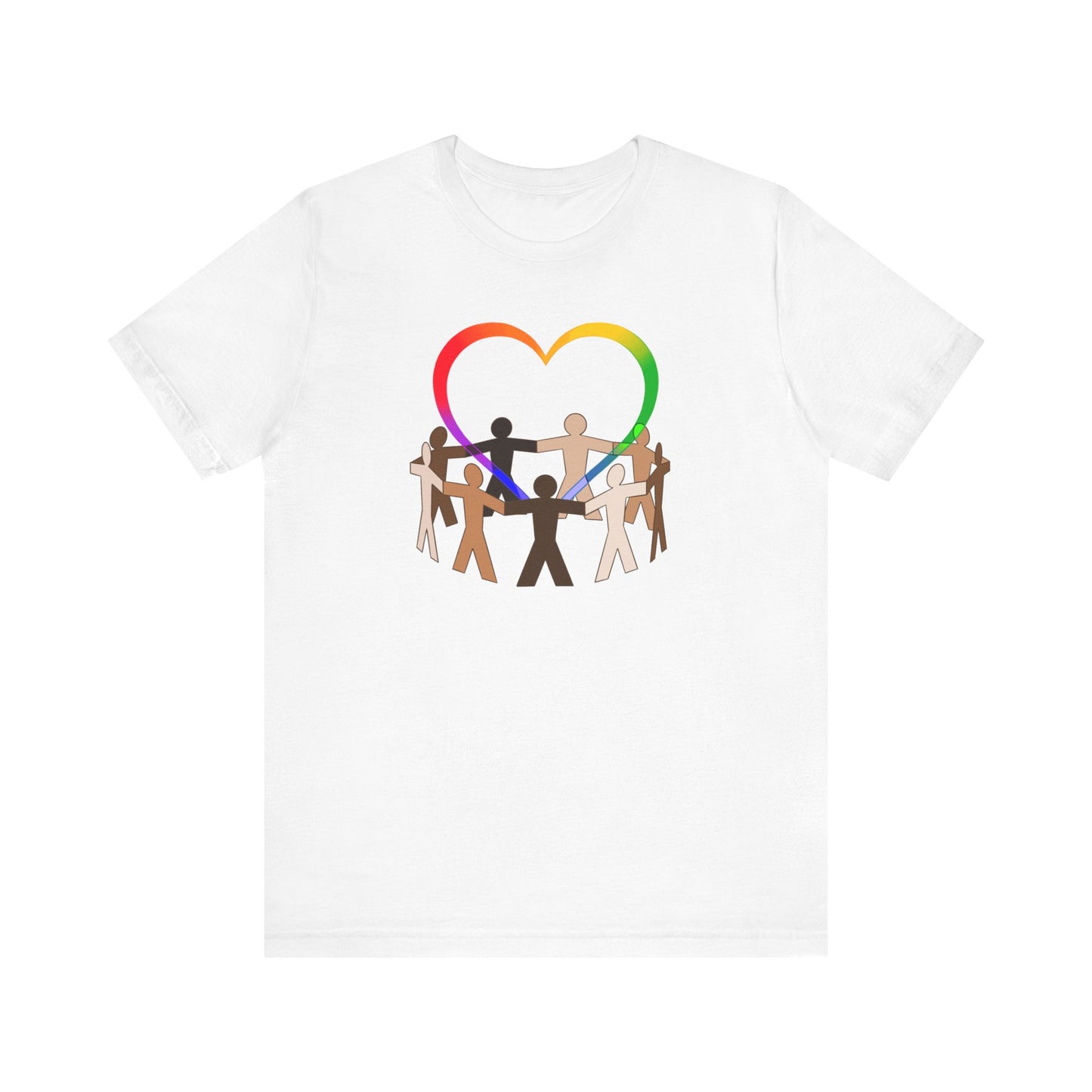 Love Rainbow Heart Premium Unisex T-shirt