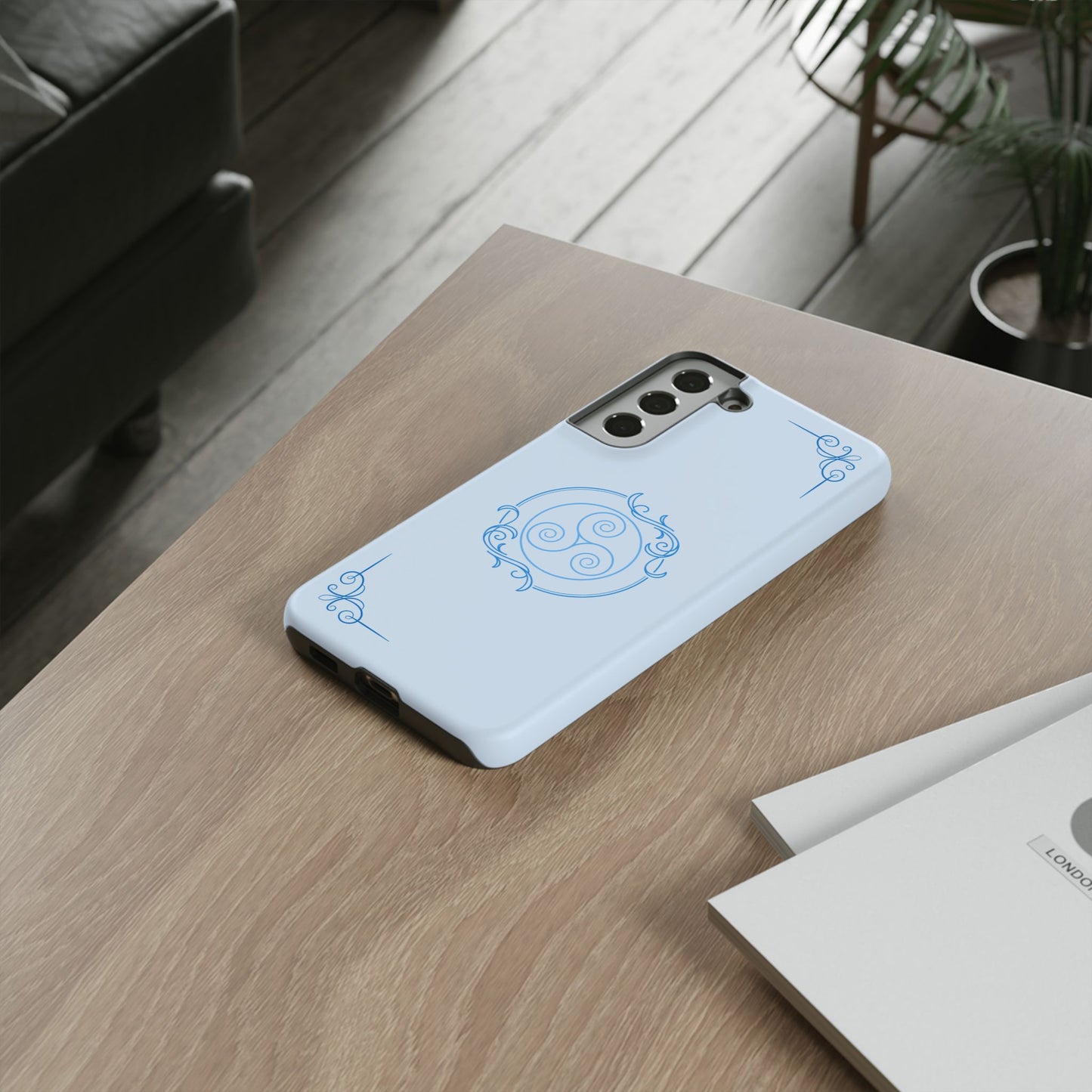 Tough Phone Case - Teal Elegance (Check for brand/model)
