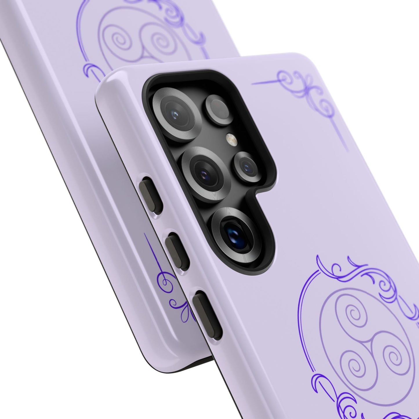 Tough Phone Cases - Purple Elegance for Multiple Models