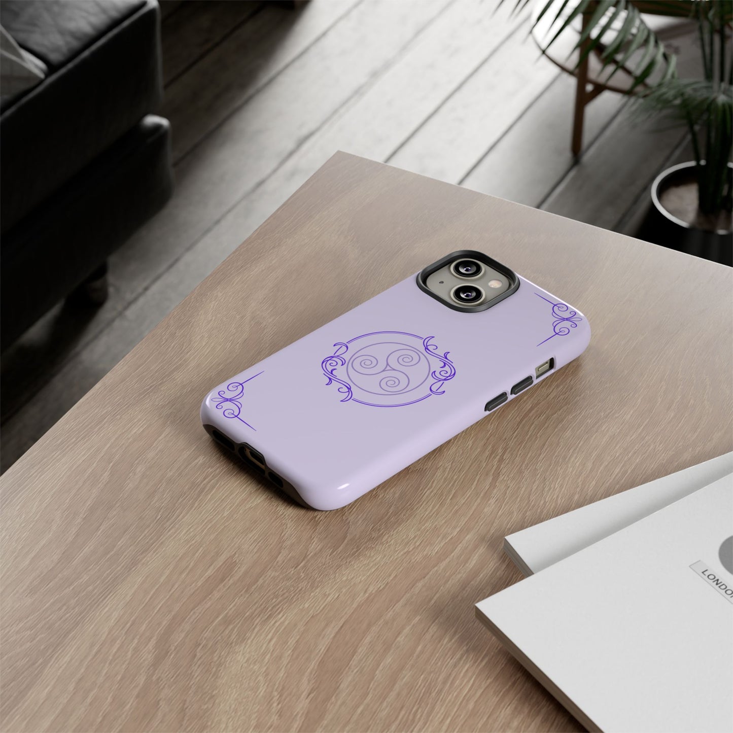 Tough Phone Cases - Purple Elegance for Multiple Models
