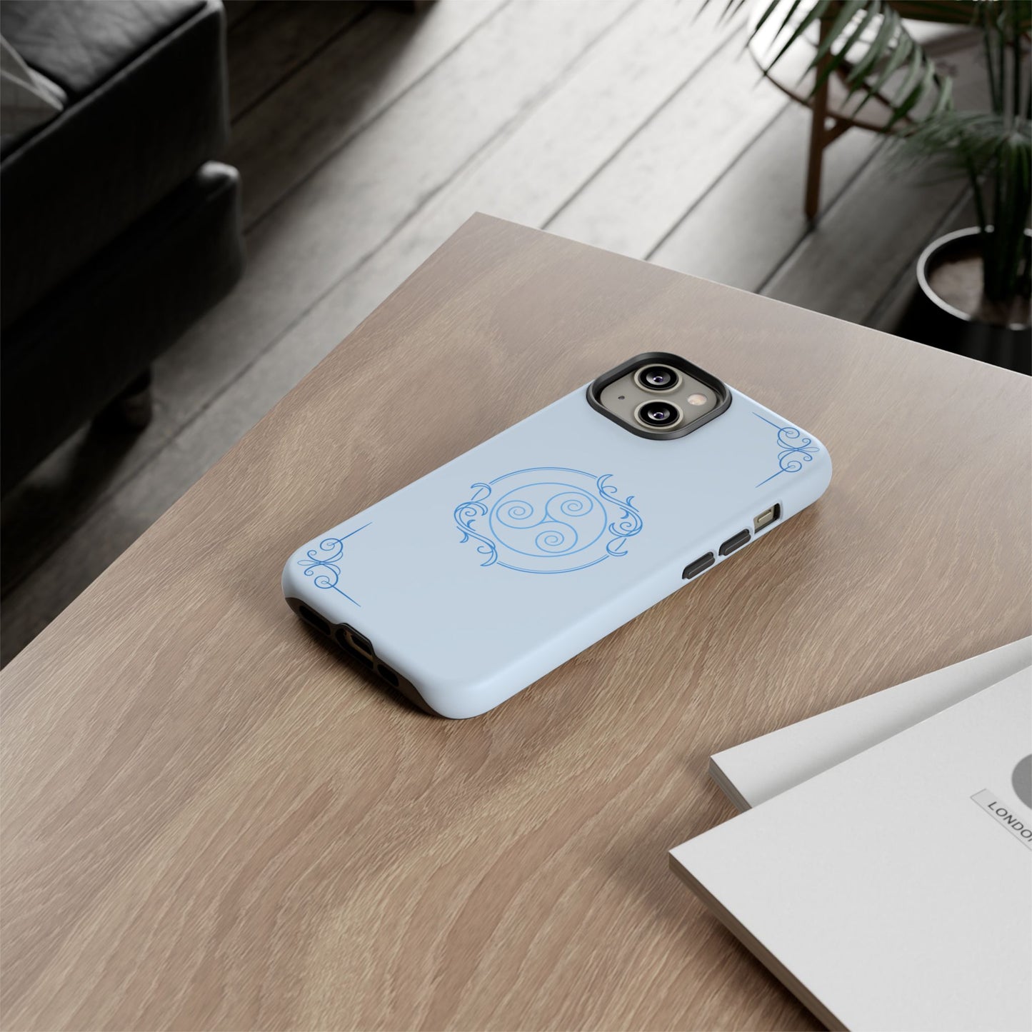Tough Phone Case - Teal Elegance (Check for brand/model)