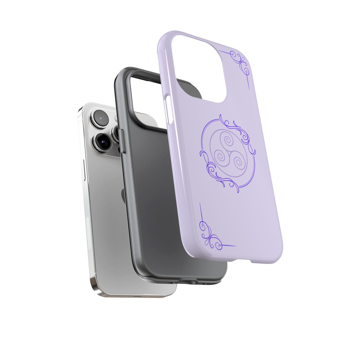 Tough Phone Cases - Purple Elegance for Multiple Models