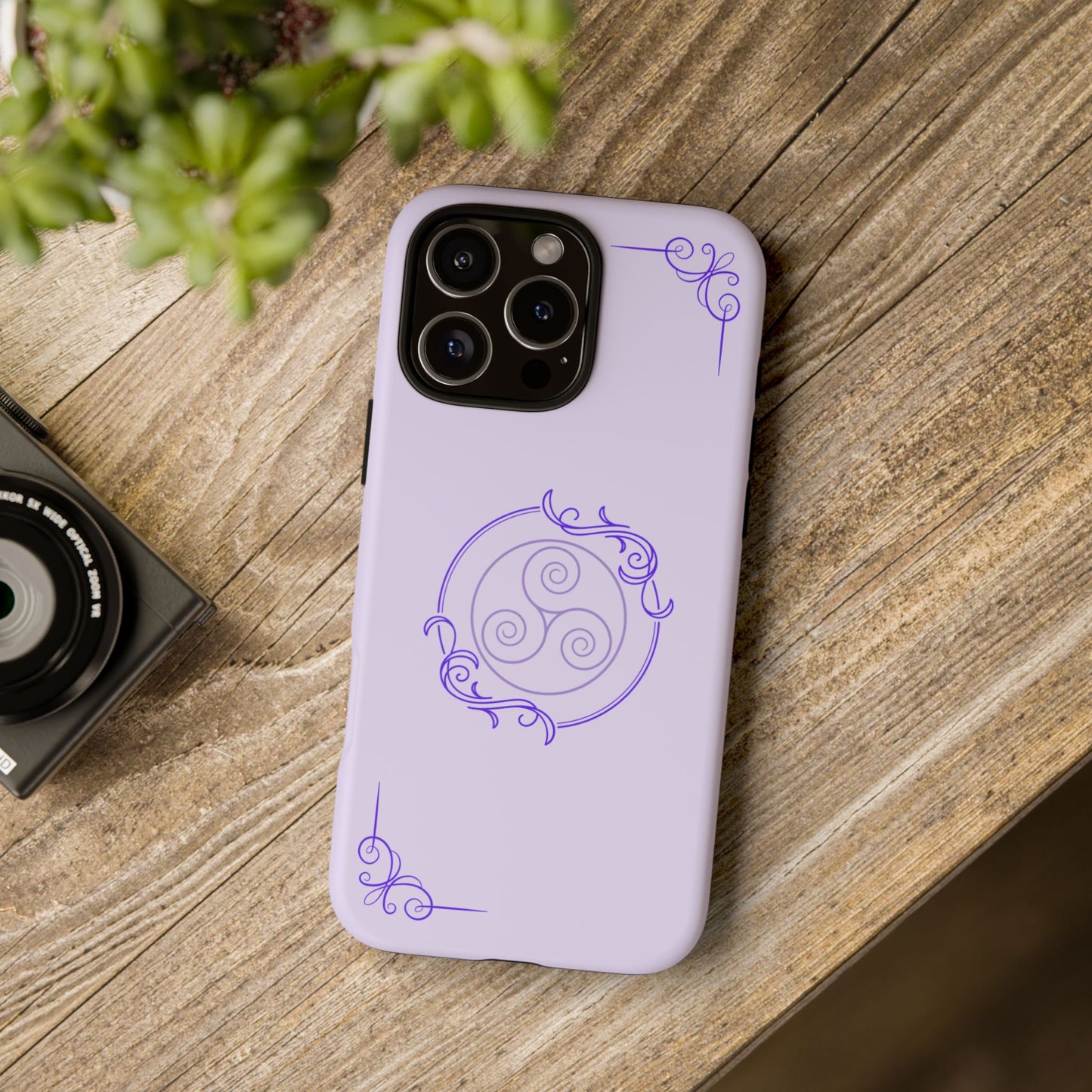 Tough Phone Cases - Purple Elegance for Multiple Models