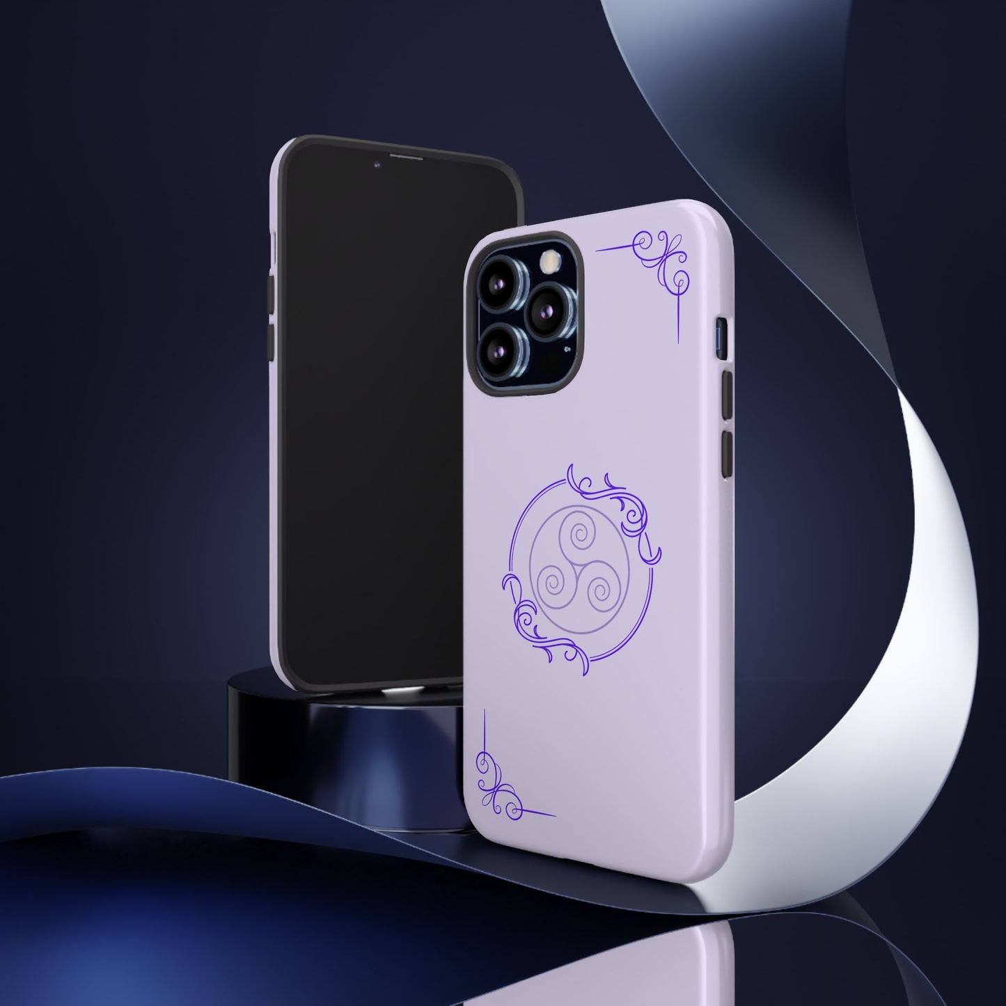 Tough Phone Cases - Purple Elegance for Multiple Models