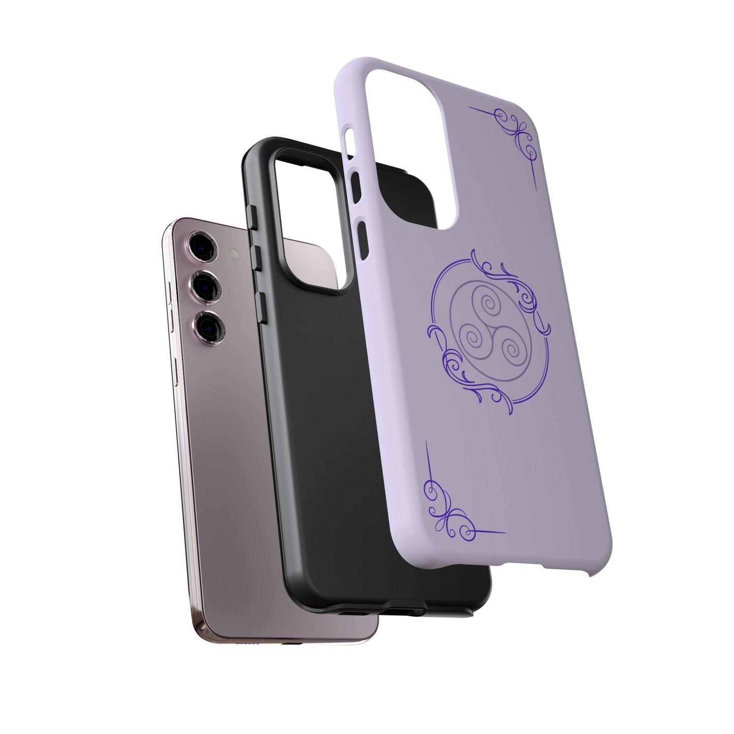 Tough Phone Cases - Purple Elegance for Multiple Models
