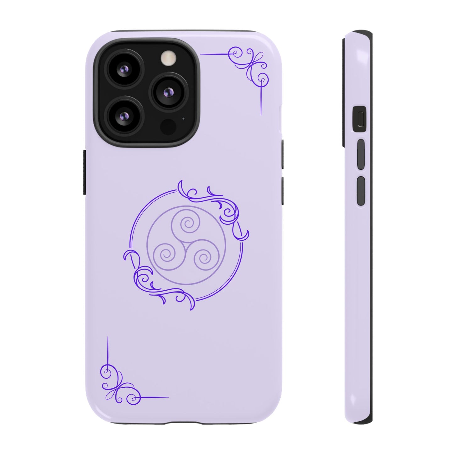 Tough Phone Cases - Purple Elegance for Multiple Models