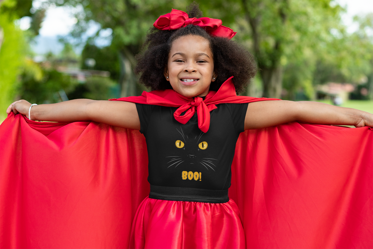 Kids Halloween BOO Cat T-shirt