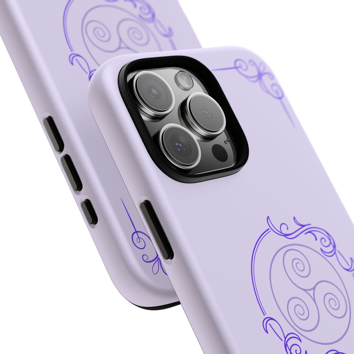 Tough Phone Cases - Purple Elegance for Multiple Models