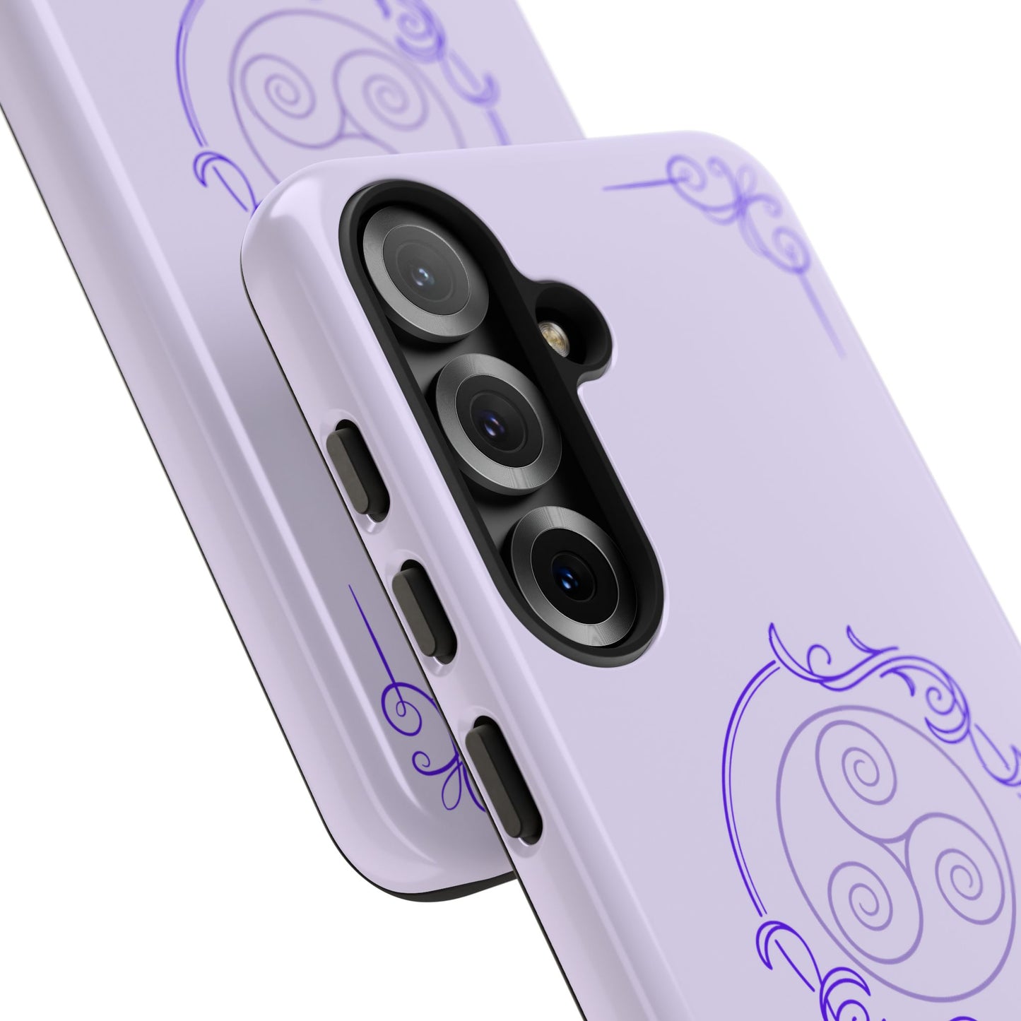 Tough Phone Cases - Purple Elegance for Multiple Models