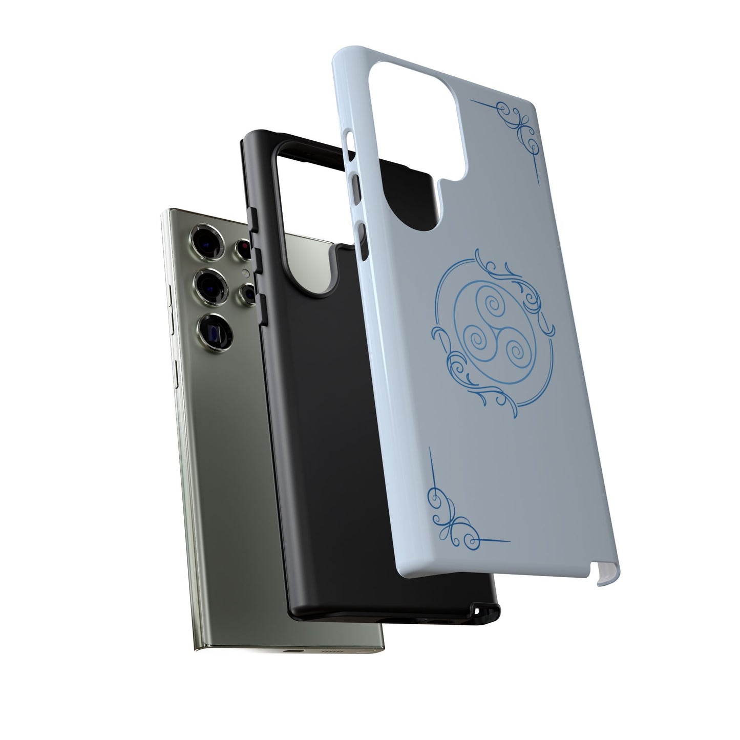 Tough Phone Case - Teal Elegance (Check for brand/model)