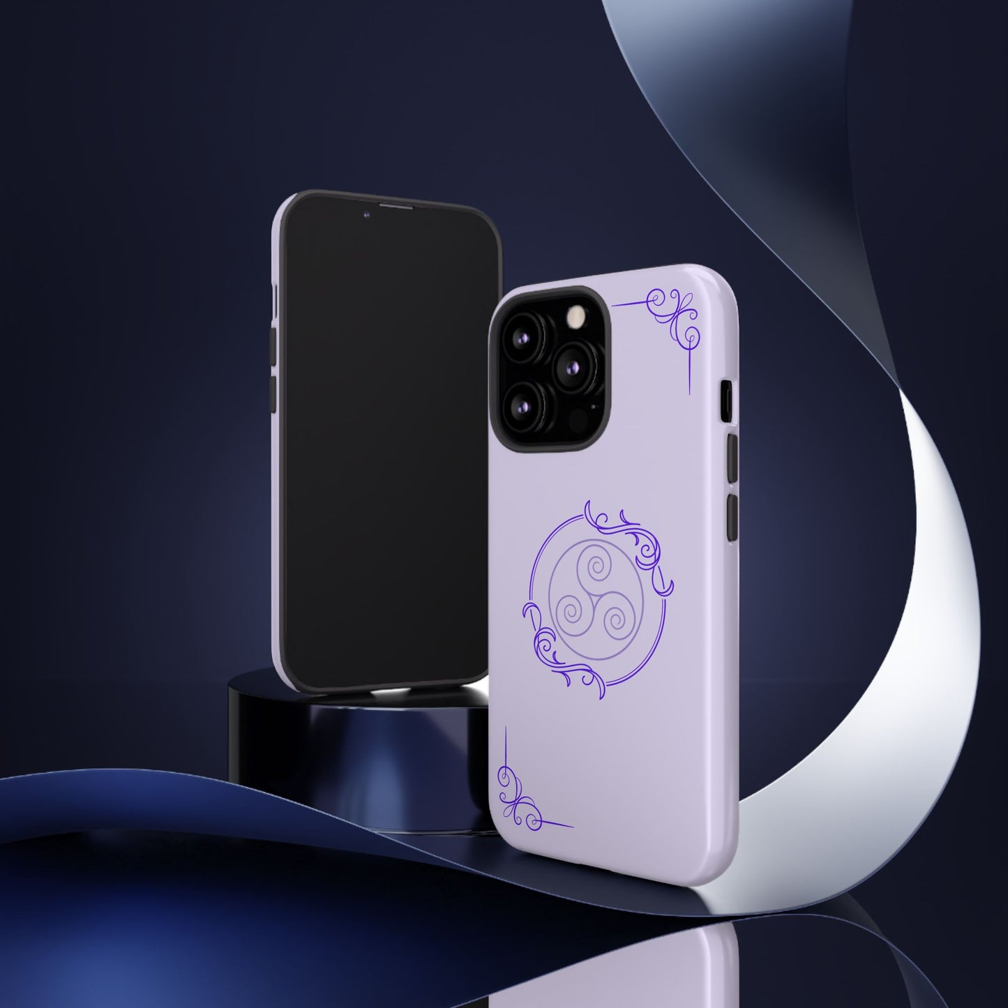 Tough Phone Cases - Purple Elegance for Multiple Models