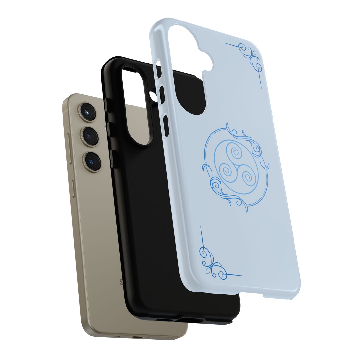 Tough Phone Case - Teal Elegance (Check for brand/model)