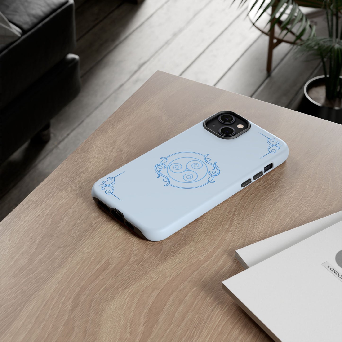 Tough Phone Case - Teal Elegance (Check for brand/model)
