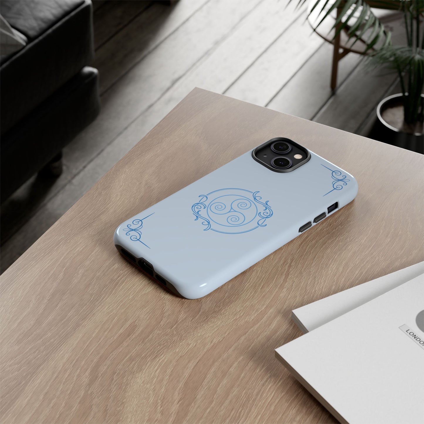Tough Phone Case - Teal Elegance (Check for brand/model)