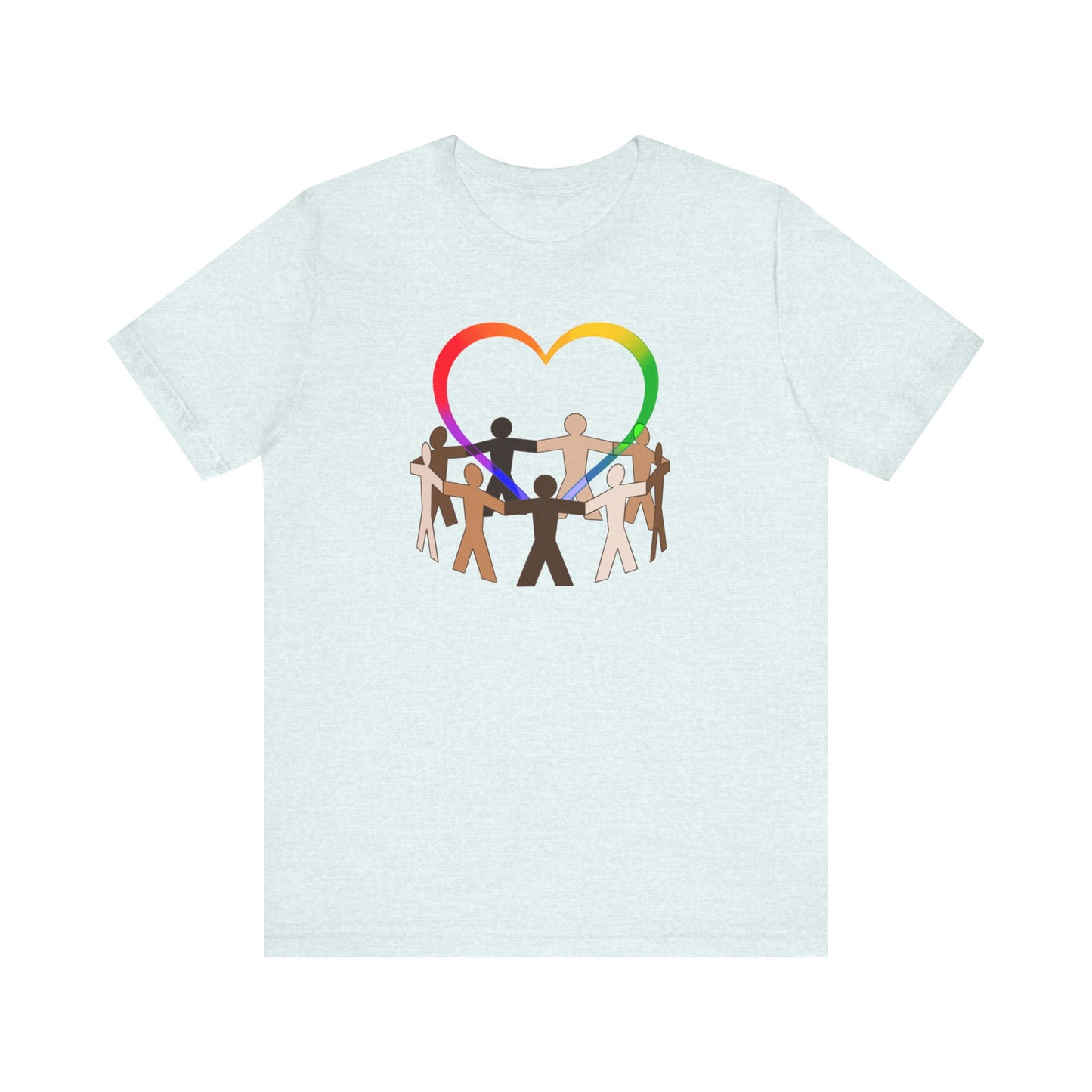 Love Rainbow Heart Premium Unisex T-shirt